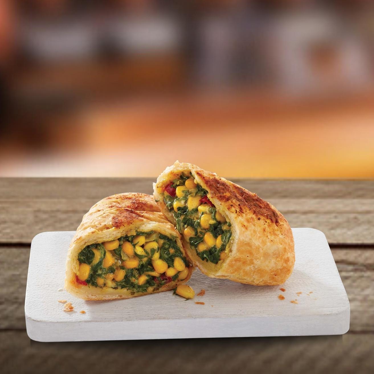 Creamy Spinach and Corn Pocket